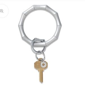 Silicone Big O® Key Ring - Quicksilver Bamboo